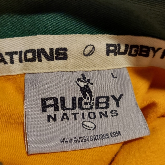 Vintage Australia Rugby Polo Shirt Jersey by Seven Nations UK - Picture 3 of 6
